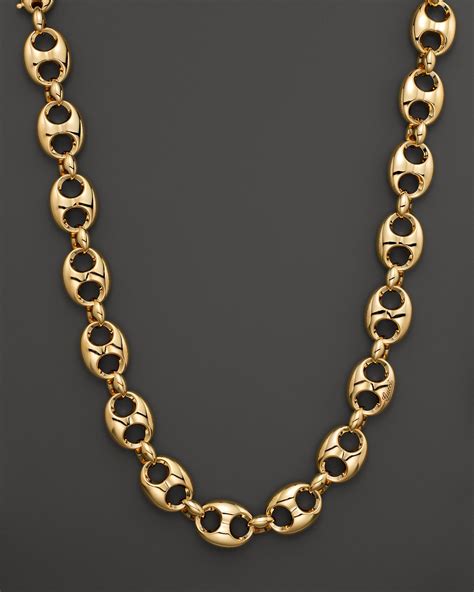 gucci men's gold chain only necklaces|gucci gold necklaces for women.